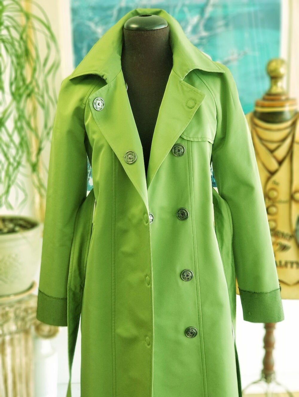 Alessandro Dell'Acqua  Green Trench Coat - Picture 5 of 16